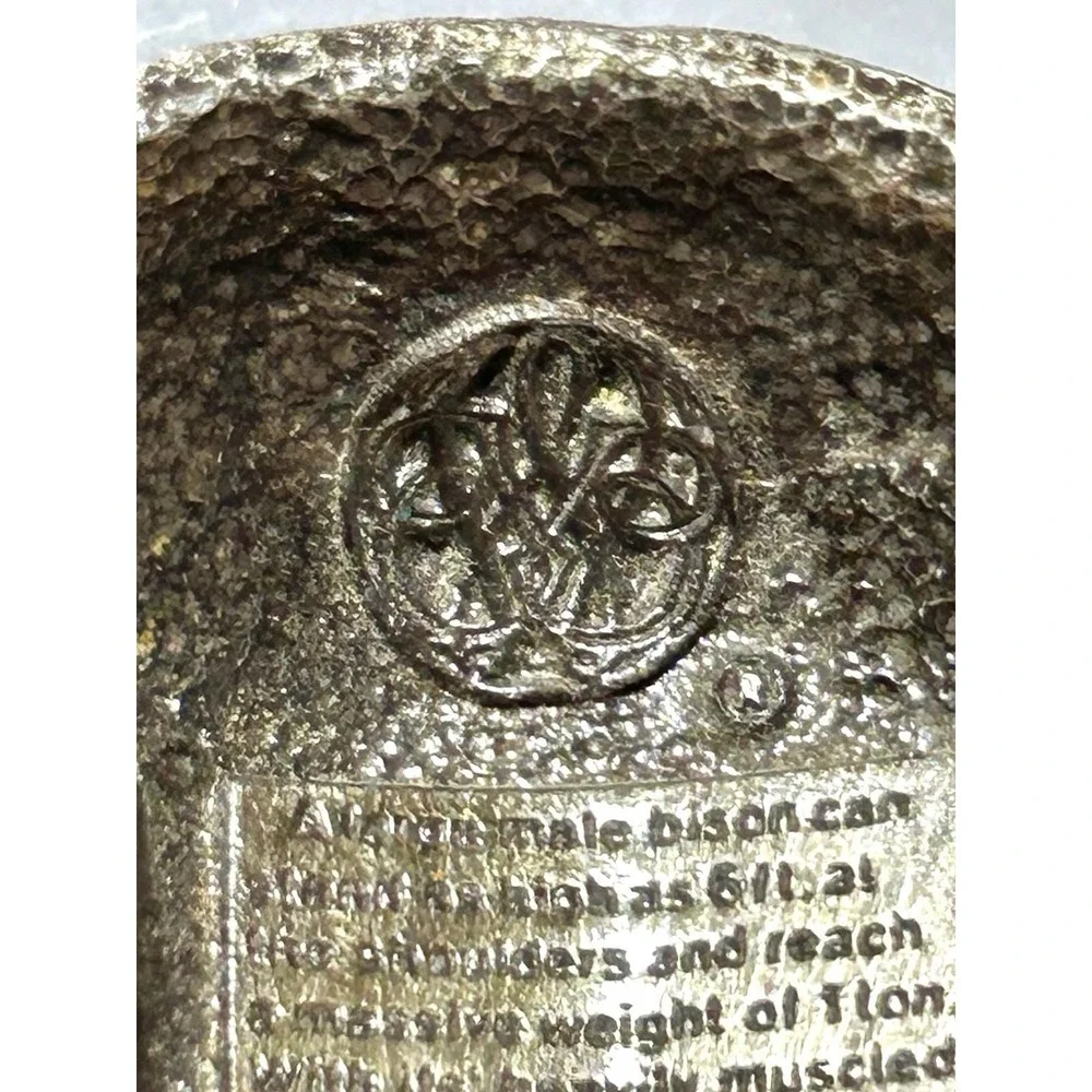 Bergamot Brass Works 1980 Z-145 Bison Buffalo Belt Buckle